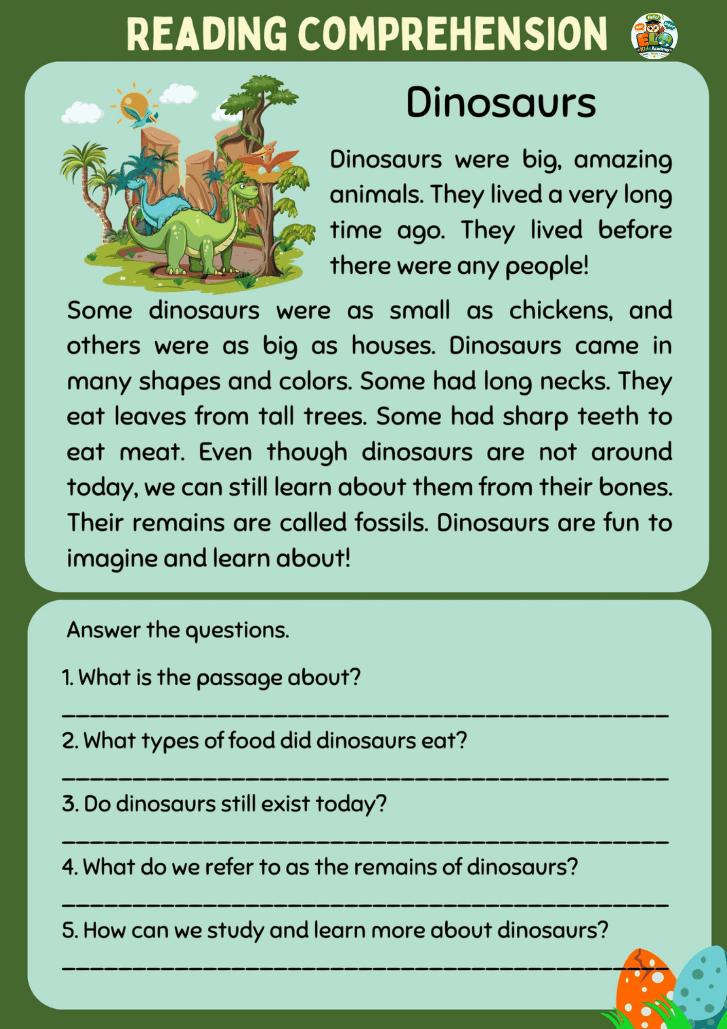 Los dinosaurios